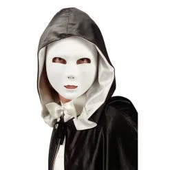 Masque Facial Blanc Uni Recouvert De Tissu