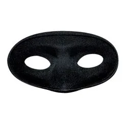 Masque Loup Noir Uni Et Arrondi