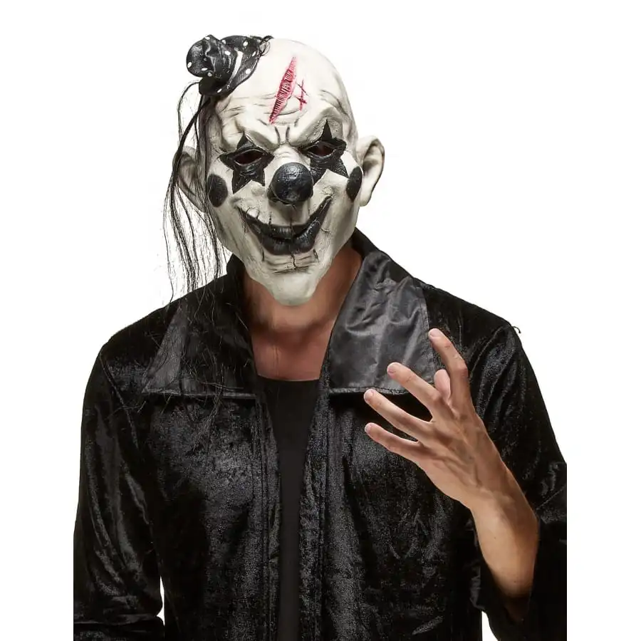 Masque Noir Et Blanc De Clown Tueur