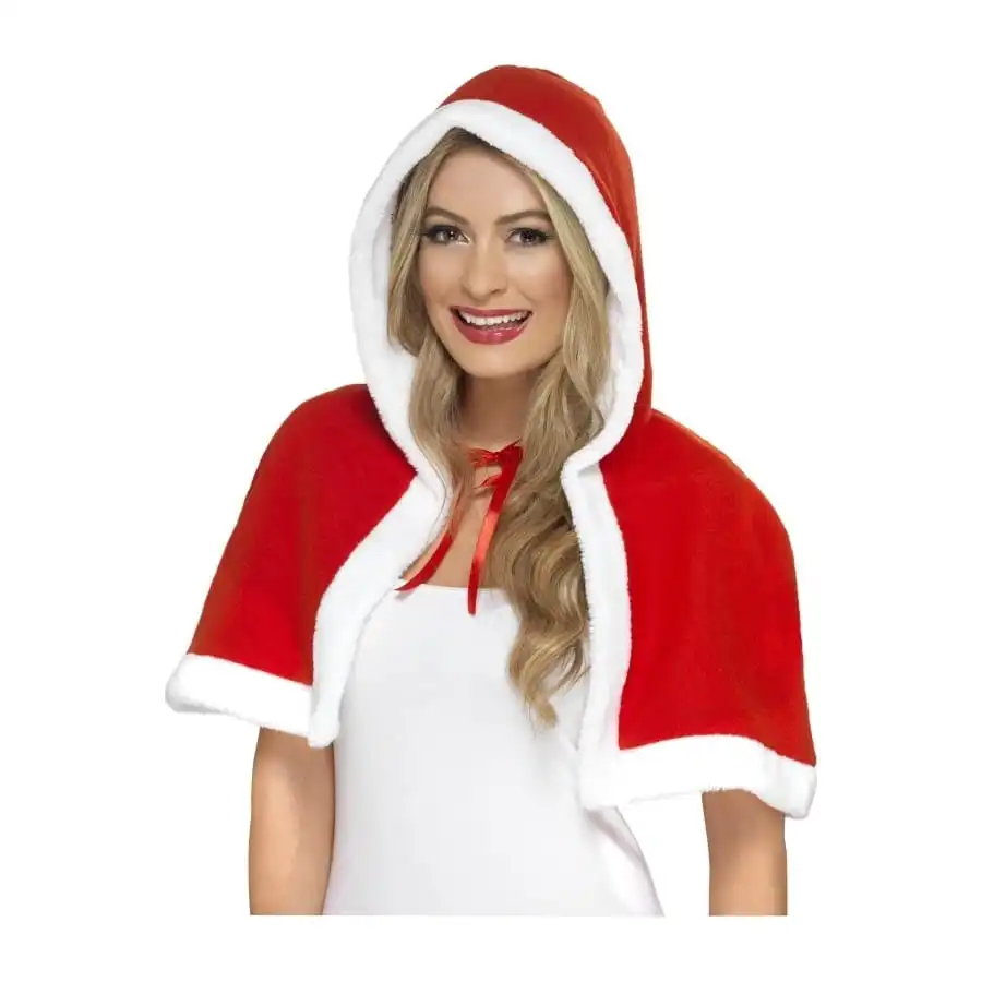 Mini Cape De Mère Noël Effet Velours – Image 2