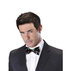 Noeud Papillon Noir Décoré De Notes De Musique