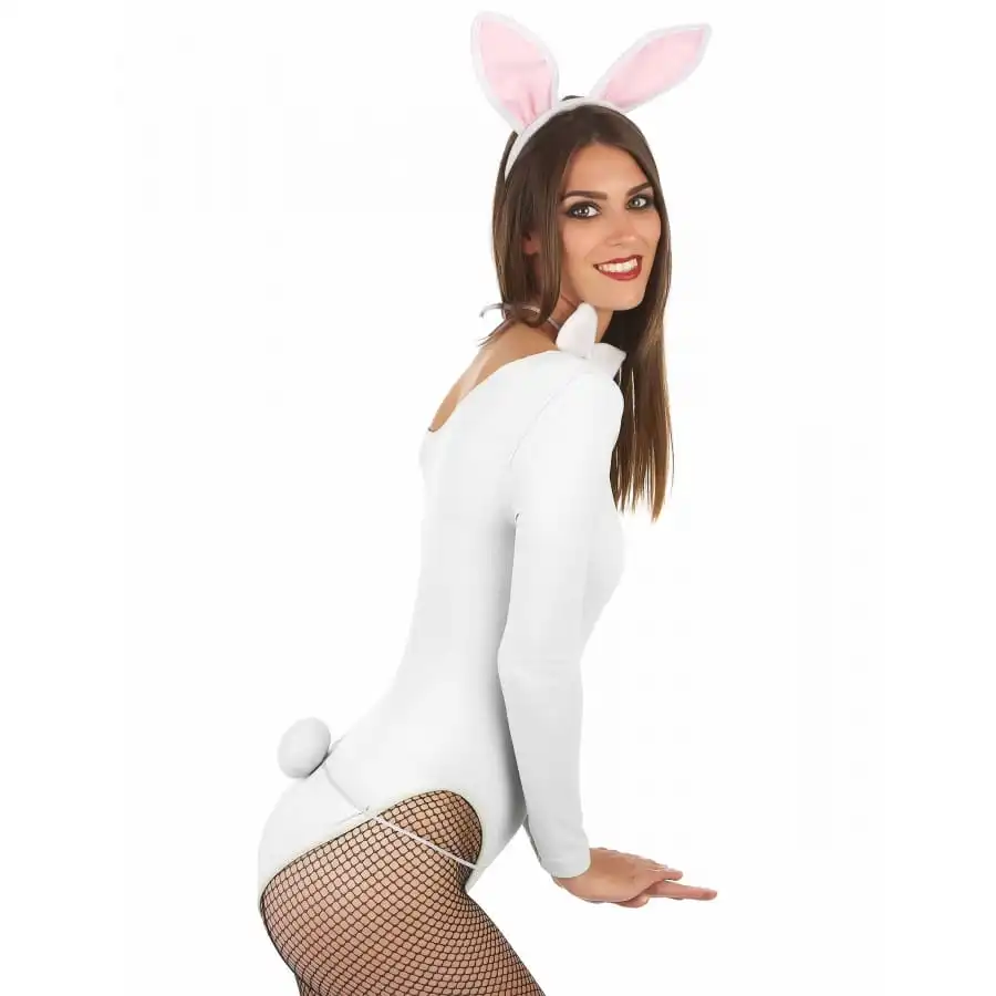 Oreilles, Queue Et Noeud Papillon De Lapin Rose