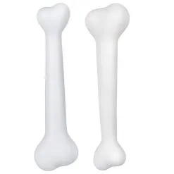 Os Blanc En Plastique De 22cm, Par 2