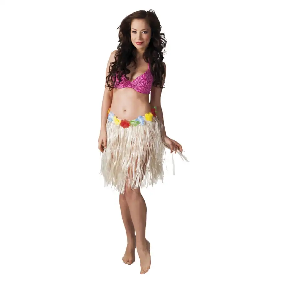 Pagne Court Avec Ceinture Fleurie Multicolore