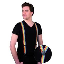 Paire De Bretelles Multicolores