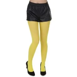 Paire De Collants Jaunes Opaques