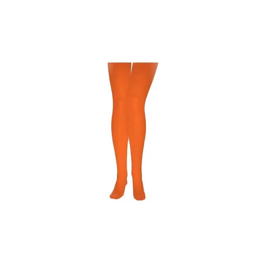 Paire De Collants Orange Opaques – Image 2
