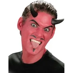 Paire De Cornes Noires De Diable à Coller