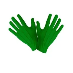 Paire De Gants Verts Pour Femme, En Tissu