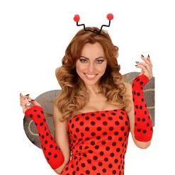 Paire De Longues Mitaines Coccinelle