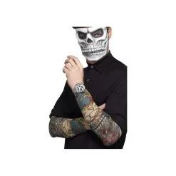 Paire De Manches Tatouées Jour Des Morts