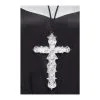 Pendentif Croix Avec Cordon Noir
