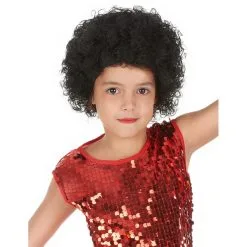 Perruque Afro Noire Pour Enfant