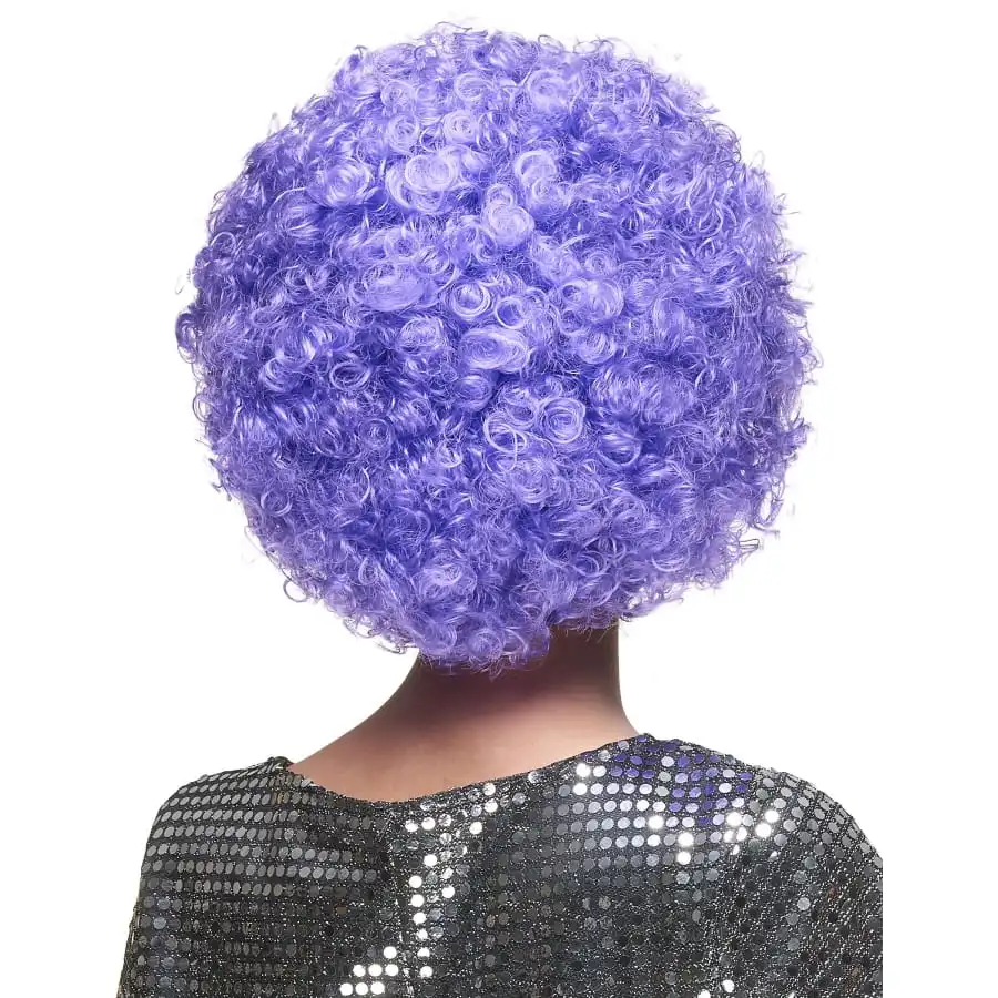 Perruque Afro Violette Volumineuse – Image 3