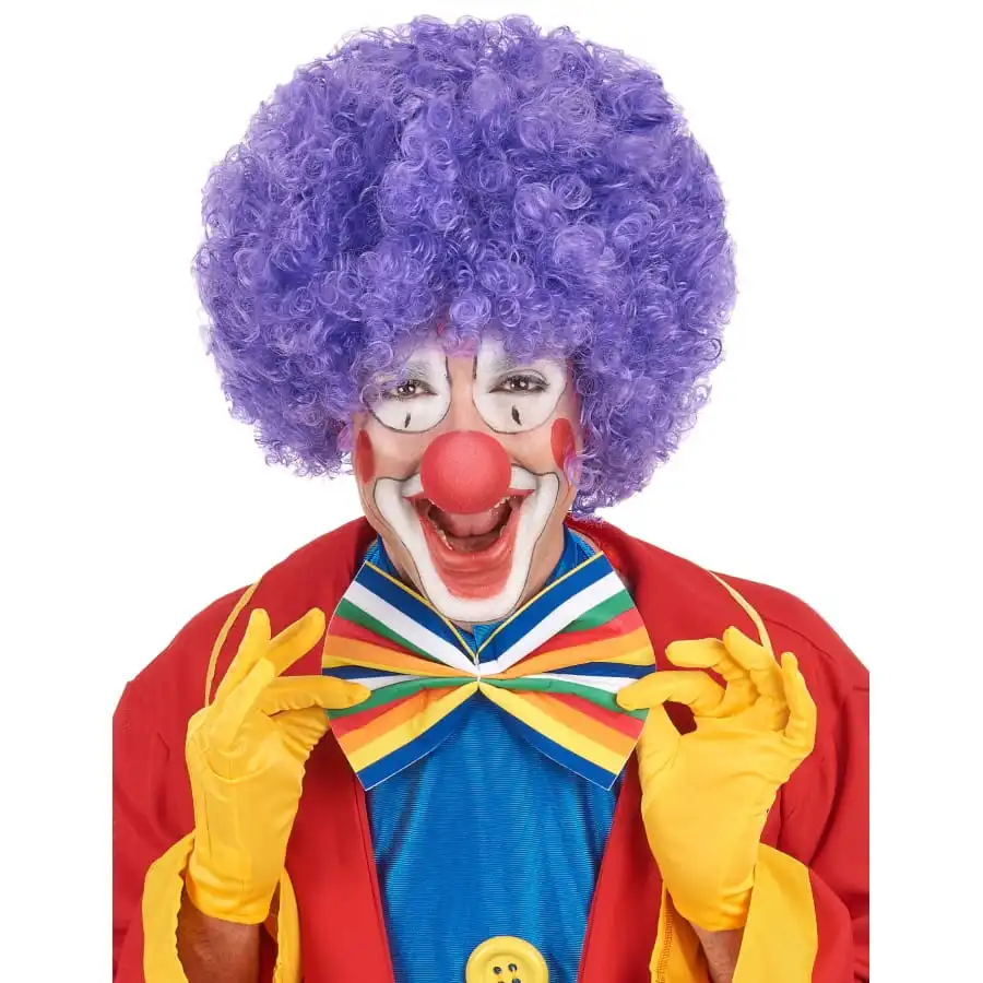 Perruque Afro Violette Volumineuse – Image 5