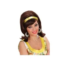 Perruque Années 60 Chatain