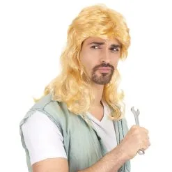 Perruque Blonde Coupe Mulet