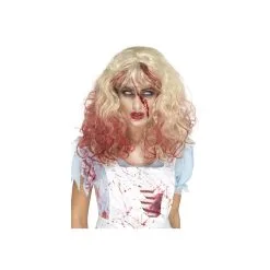 Perruque Blonde Ensanglantée De Zombie