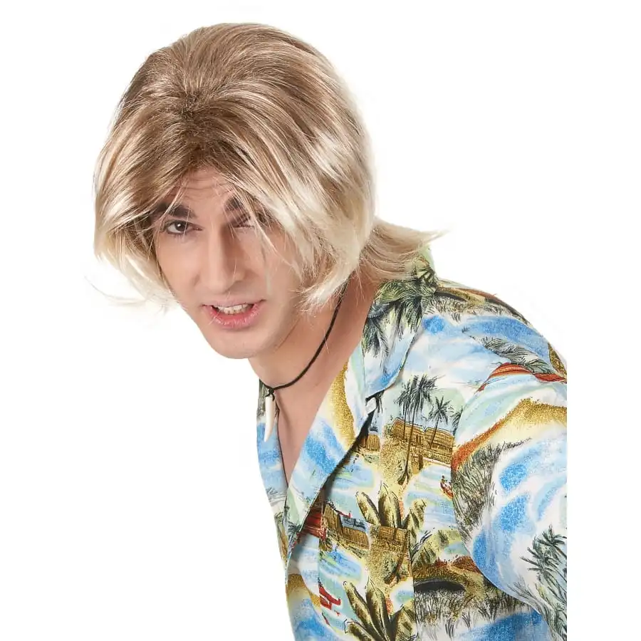 Perruque Blonde Style Surfeur