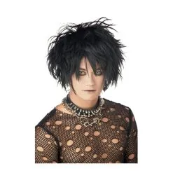 Perruque Noire ébouriffée