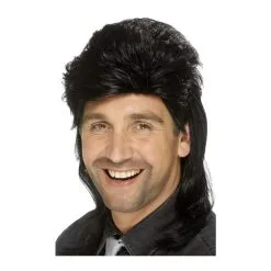 Perruque Noire Nuque Longue