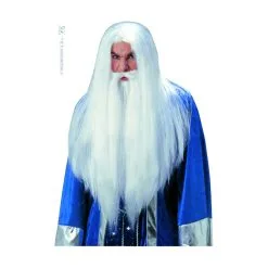 Perruque Sorcier Merlin Avec Barbe