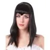 Perruque Vampire Noire Longue Frange En Pointe