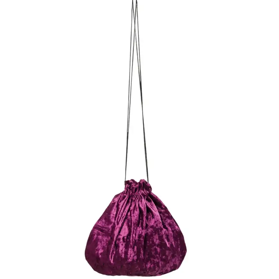 Petite Bourse Effet Velours Style Médiéval 27cm – Image 4