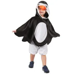 Poncho De Petit Pingouin Avec Capuche