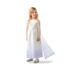 Robe Blanche De Elsa Pour Fille