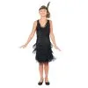 Robe Charleston Noire Unie Pour Enfant