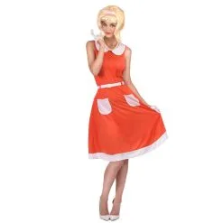 Robe Corail Femme Des Années 50