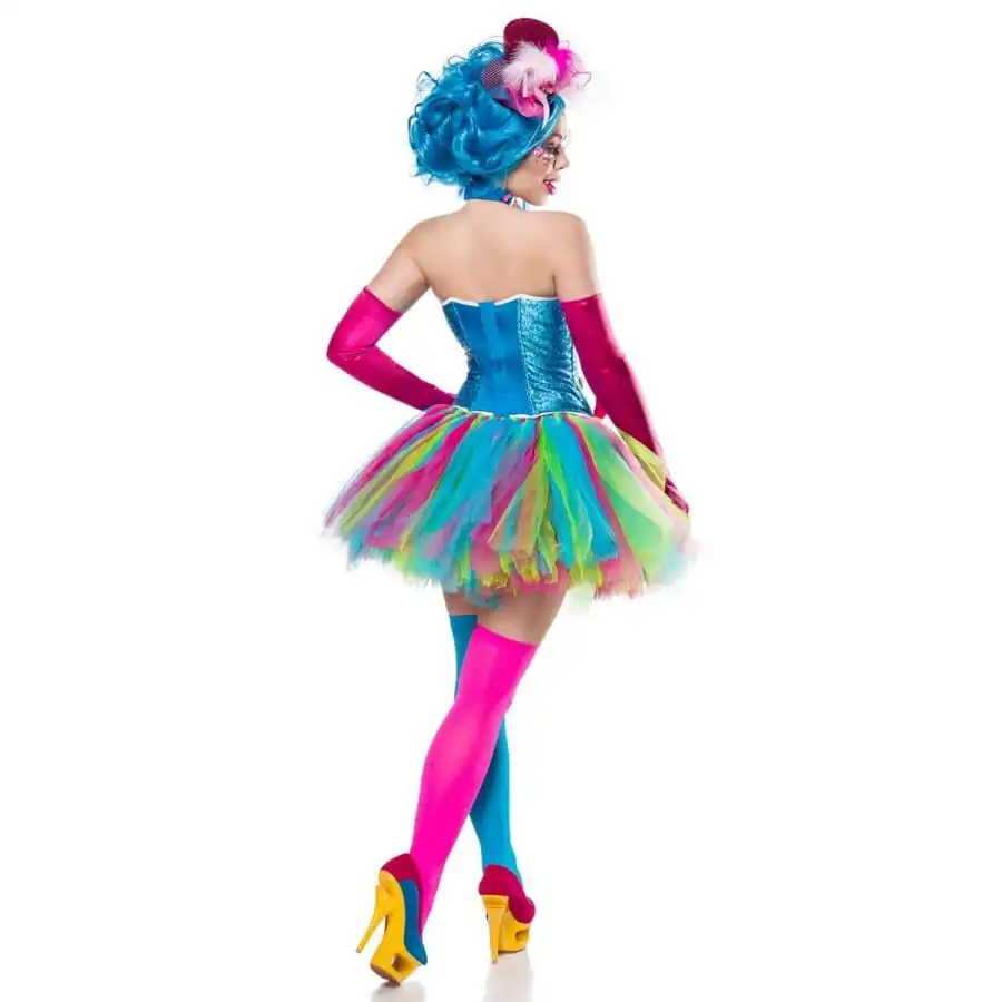 Robe Corset Et Tutu Multicolores De Clown – Image 2