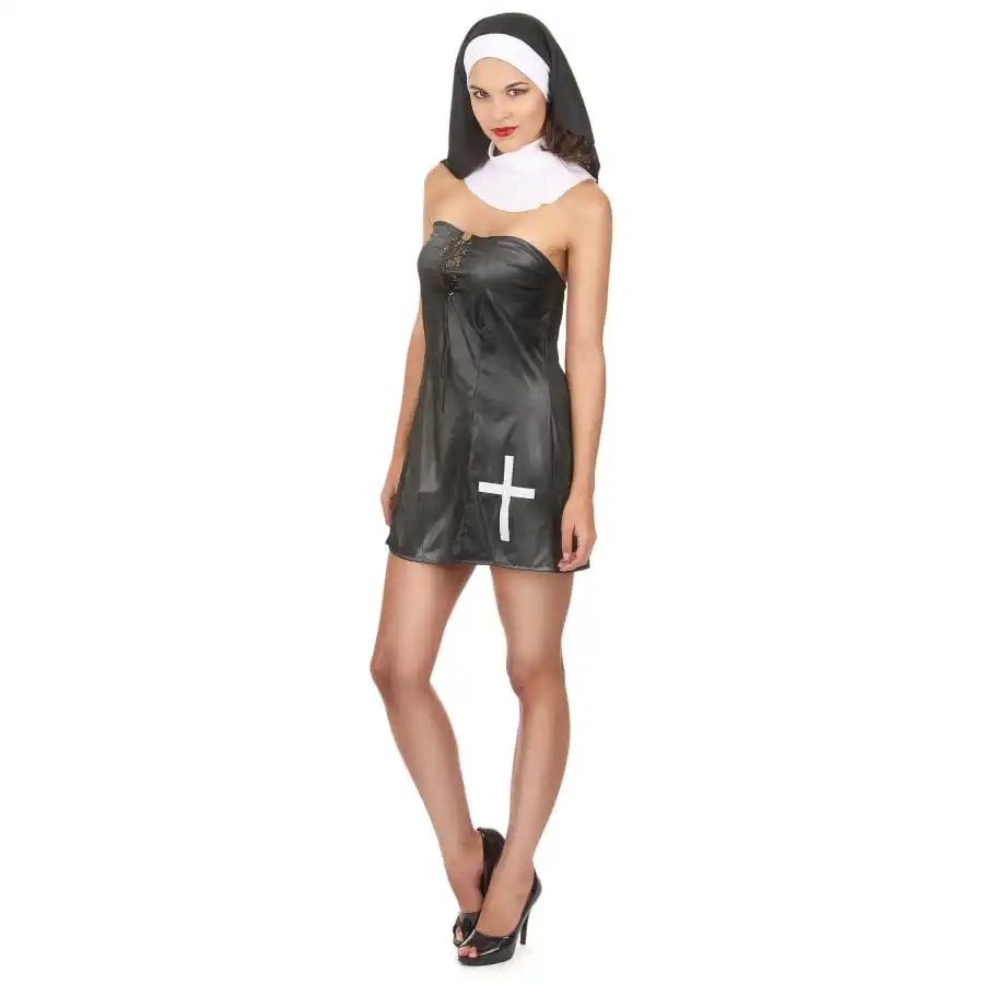 Robe Courte Sexy De Nonne Avec Bustier – Image 2