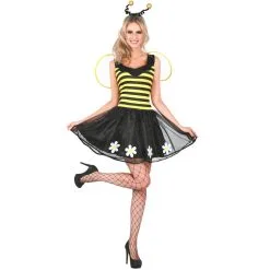 Robe D'abeille Avec Ailes Et Serre-tête, Femme