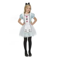 Robe De Alice Pour Enfant Avec Coiffe