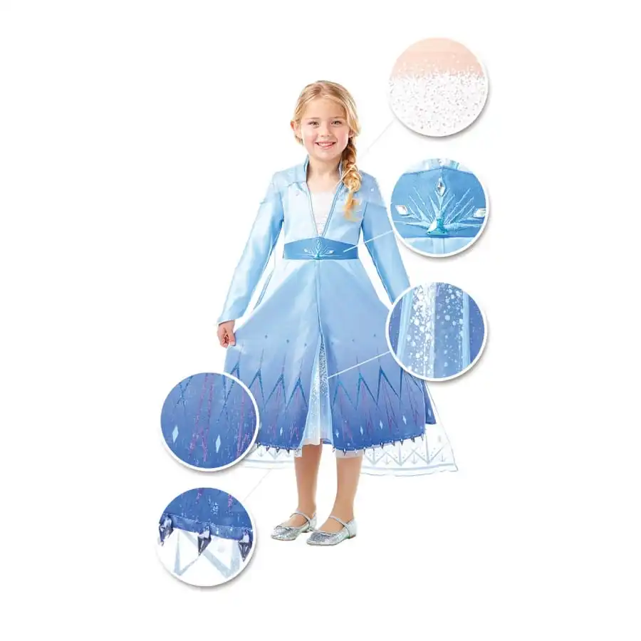 Robe De Elsa, La Reine Des Neiges 2 Avec Cape – Image 3