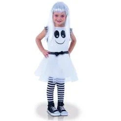 Robe De Petit Fantôme Blanc, Yeux Mobiles