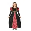 Robe De Petite Fille Médiévale Rouge Et Noire