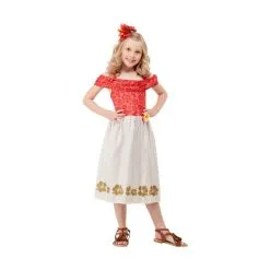 Robe De Petite Hawaienne Avec Pince Pour Cheveux