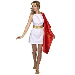 Robe De Romaine Blanche étole Rouge