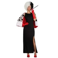 Robe Et Cape Cruella Pour Femme