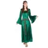 Robe Médiévale Verte Imitation Velours