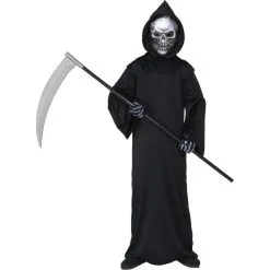 Robe Noire à Capuche De Faucheur Pour Enfant