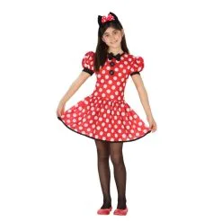 Robe Rouge Ă Pois Blanc Pour Enfant