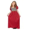 Robe Rouge De Princesse Médiévale Pour Enfant