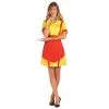 Robe Tablier Jaune Rouge De Serveuse US Pour Femme