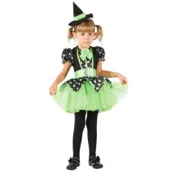 Robe Verte Et Noire De Petite Sorcière En Tutu
