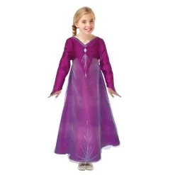Robe Violette De Elsa Pour Fille, Reine Des Neiges