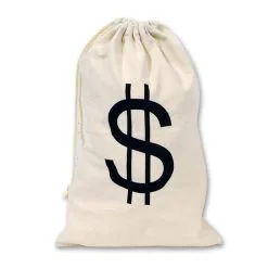 Sac De Voleur Avec Imprimé Dollars, 42x26cm